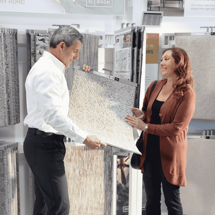 Carpet One Floor & Home Flooring Expert helping customer